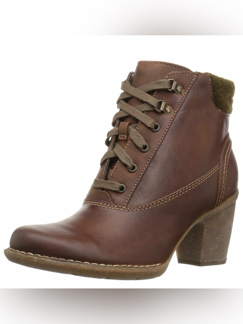 Clarks Carleta Crane Boots in dark tan